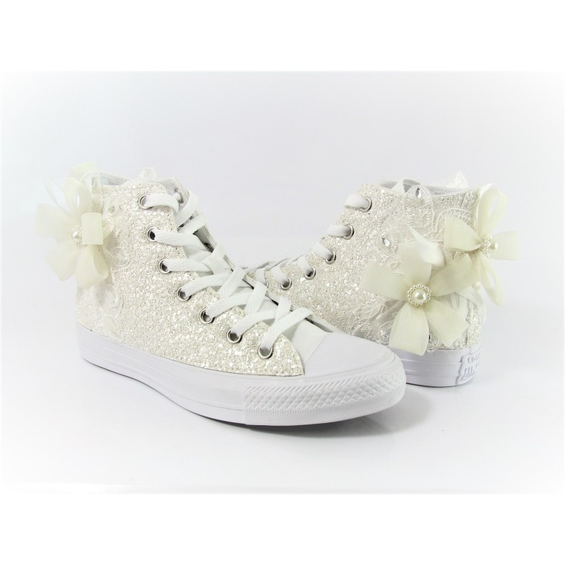 converse in pizzo sposa